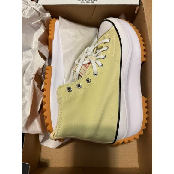 NEW Converse Run Star Hike Hi Top Sneakers Boots Size 10.5 Men's Lemon Drop - Picture 7 of 8